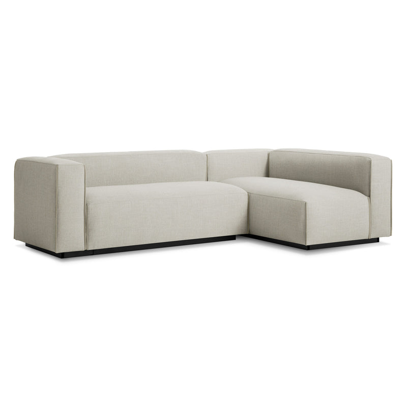 Cleon Small Sectional Sofa in Maharam Mode in Clavicle - Angle 2