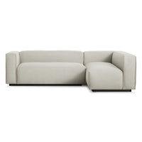 Cleon Small Sectional Sofa in Maharam Mode in Clavicle - Angle 1