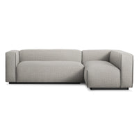Cleon Small Sectional Sofa sale in Tait Charcoal - Angle 1