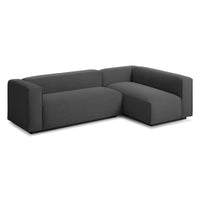 Cleon Small Sectional Sofa in Maharam Meld in Panda - Angle 4