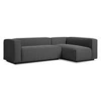 Cleon Small Sectional Sofa in Maharam Meld in Panda - Angle 3