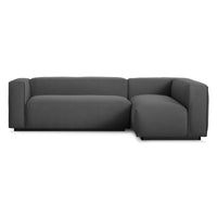 Cleon Small Sectional Sofa in Maharam Meld in Panda - Angle 1