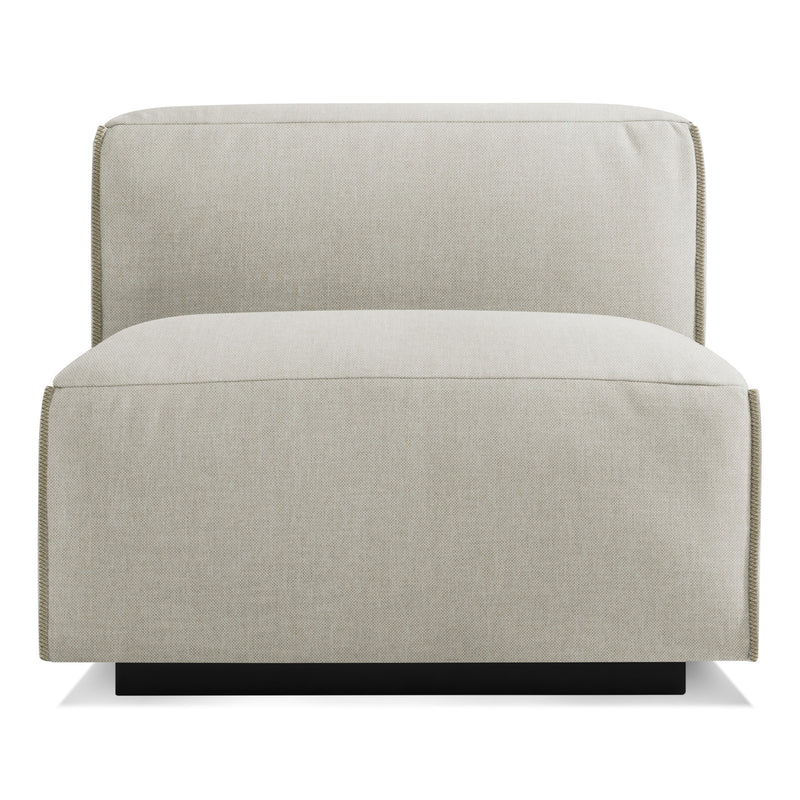 Cleon Armless Lounge Chair in Maharam Mode in Clavicle - Angle 1