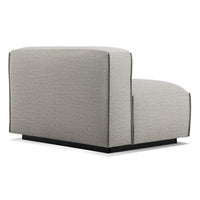Cleon Armless Lounge Chair in Tait Charcoal - Angle 5