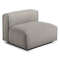 Cleon Armless Lounge Chair in Tait Charcoal - Angle 3