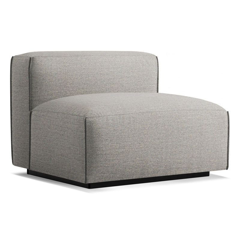 Cleon Armless Lounge Chair en Tait Charcoal