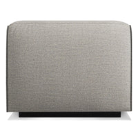 Cleon Armless Lounge Chair in Tait Charcoal - Angle 6