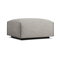 Cleon Ottoman in Tait Charcoal - Angle 2