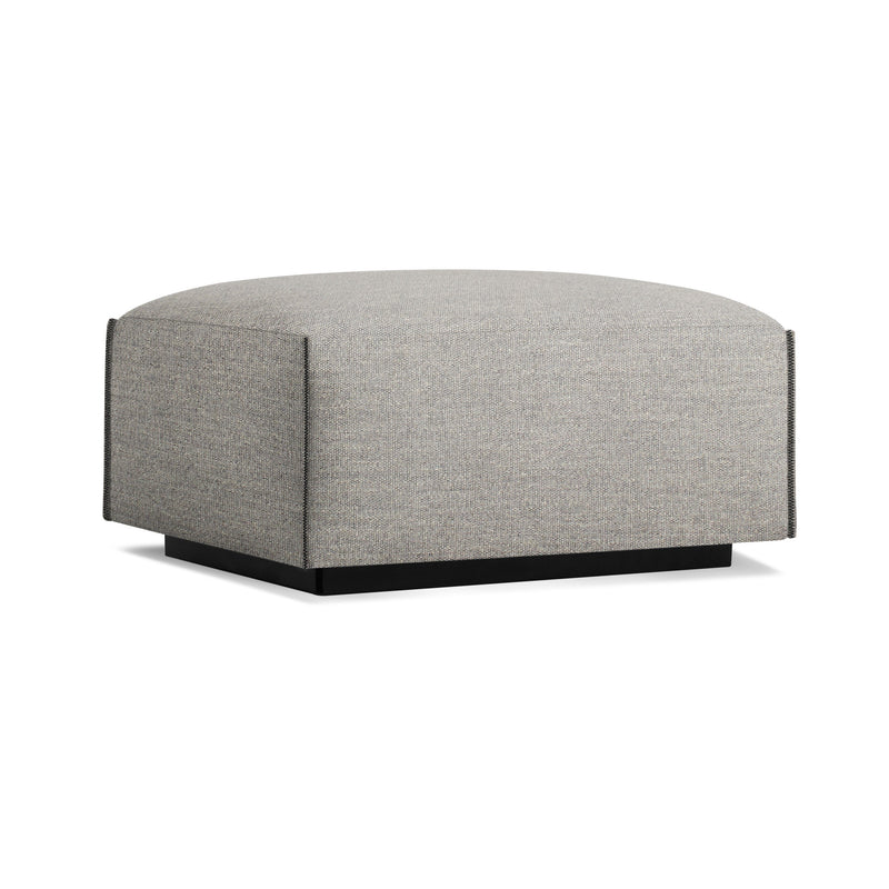Cleon Ottoman in Tait Charcoal
