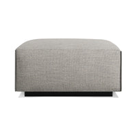 Cleon Ottoman in Tait Charcoal - Angle 1