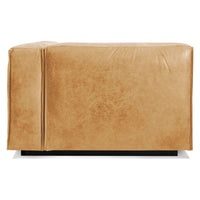 Cleon One Arm Lounge Chair en Camel Leather - ángulo 5