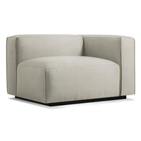 Cleon One Arm Lounge Chair in Maharam Mode in Clavicle - Angle 2