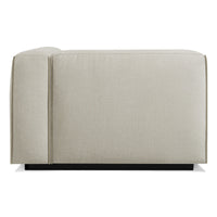 Cleon One Arm Lounge Chair in Maharam Mode in Clavicle - Angle 5