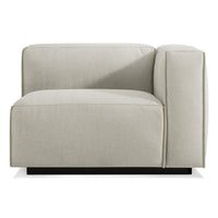 Cleon One Arm Lounge Chair in Maharam Mode in Clavicle - Angle 1