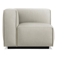 Cleon One Arm Lounge Chair in Maharam Mode in Clavicle - Angle 3