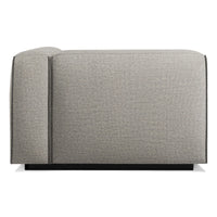 Cleon One Arm Lounge Chair in Tait Charcoal - Angle 5