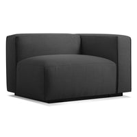 Cleon One Arm Lounge Chair in Maharam Meld in Panda - Angle 2