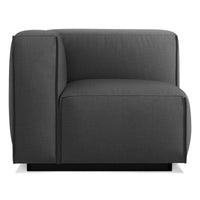 Cleon One Arm Lounge Chair in Maharam Meld in Panda - Angle 3
