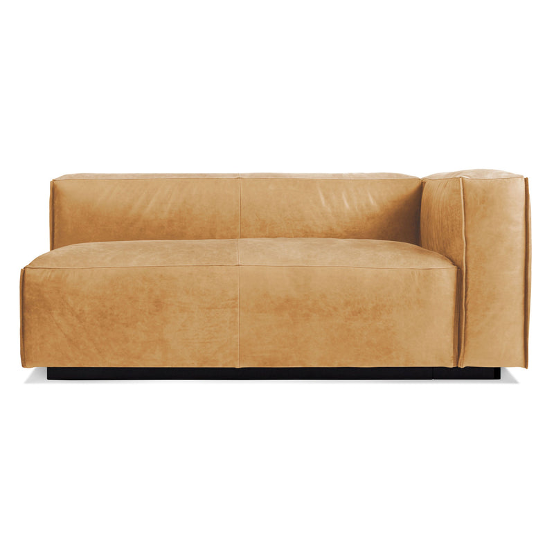 Cleon One Arm Sofa in Camel Leather