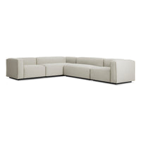 Cleon Large Sectional Sofa in Maharam Mode in Clavicle - Angle 3