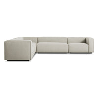 Cleon Large Sectional Sofa in Maharam Mode in Clavicle - Angle 1