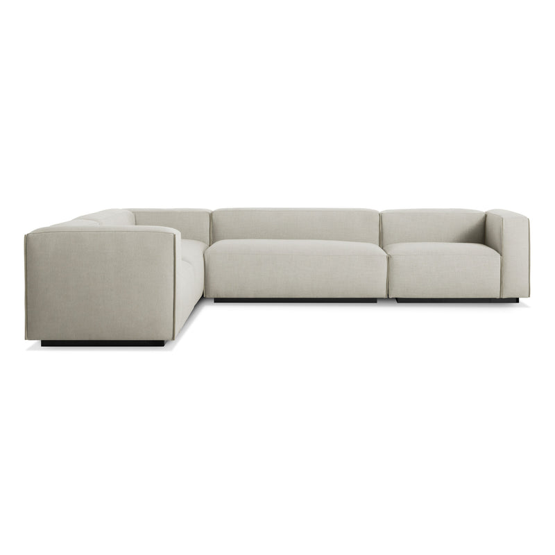 Cleon Large Sectional Sofa in Maharam Mode in Clavicle - Angle 1