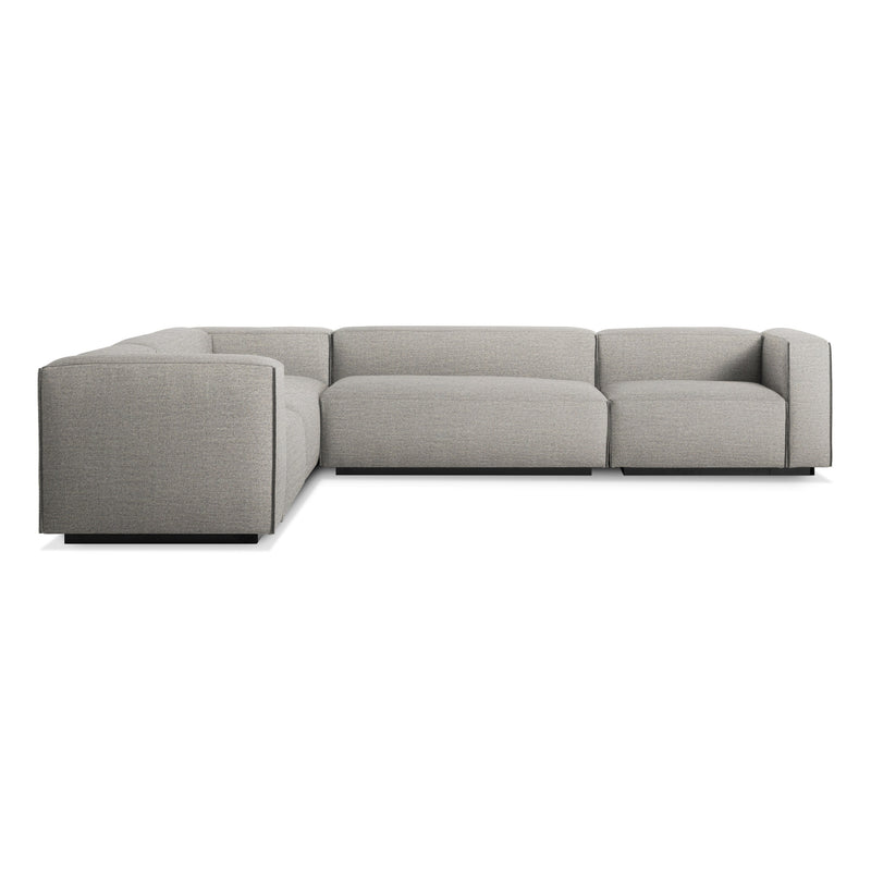 Cleon Large Sectional Sofa en Tait Charcoal