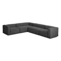 Cleon Large Sectional Sofa in Maharam Meld in Panda - Angle 4