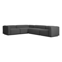 Cleon Large Sectional Sofa in Maharam Meld in Panda - Angle 3