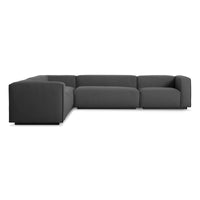 Cleon Large Sectional Sofa in Maharam Meld in Panda - Angle 1