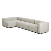 Cleon Medium+ Sectional Sofa in Maharam Mode in Clavicle - Angle 5