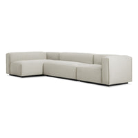 Cleon Medium+ Sectional Sofa in Maharam Mode in Clavicle - Angle 4