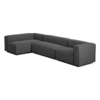 Cleon Medium+ Sectional Sofa in Maharam Meld in Panda - Angle 5