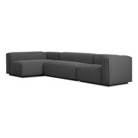 Cleon Medium+ Sectional Sofa in Maharam Meld in Panda - Angle 4