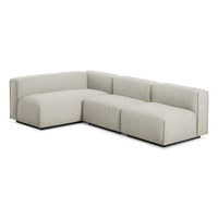 Cleon Medium Sectional Sofa in Maharam Mode in Clavicle - Angle 4