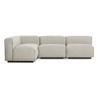 Cleon Medium Sectional Sofa in Maharam Mode in Clavicle - Angle 1