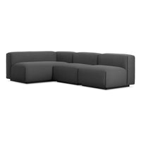 Cleon Medium Sectional Sofa in Maharam Meld in Panda - Angle 2