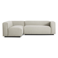 Cleon Small Sectional Sofa in Maharam Mode in Clavicle - Angle 1