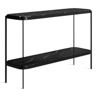 Comehither Console Table en Black Marble - ángulo 3