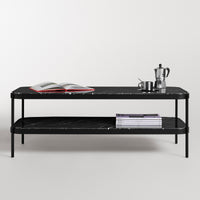 Comehither Coffee Table in Black Marble - Angle 2