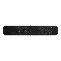 Comehither Long and Low Console Table in Black Marble - Angle 5
