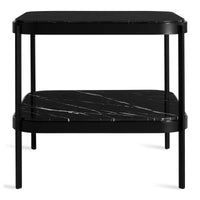 Comehither Side Table in Black Marble - Angle 1