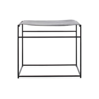 Common Leather Stool in Black / Night Leather - Angle 1