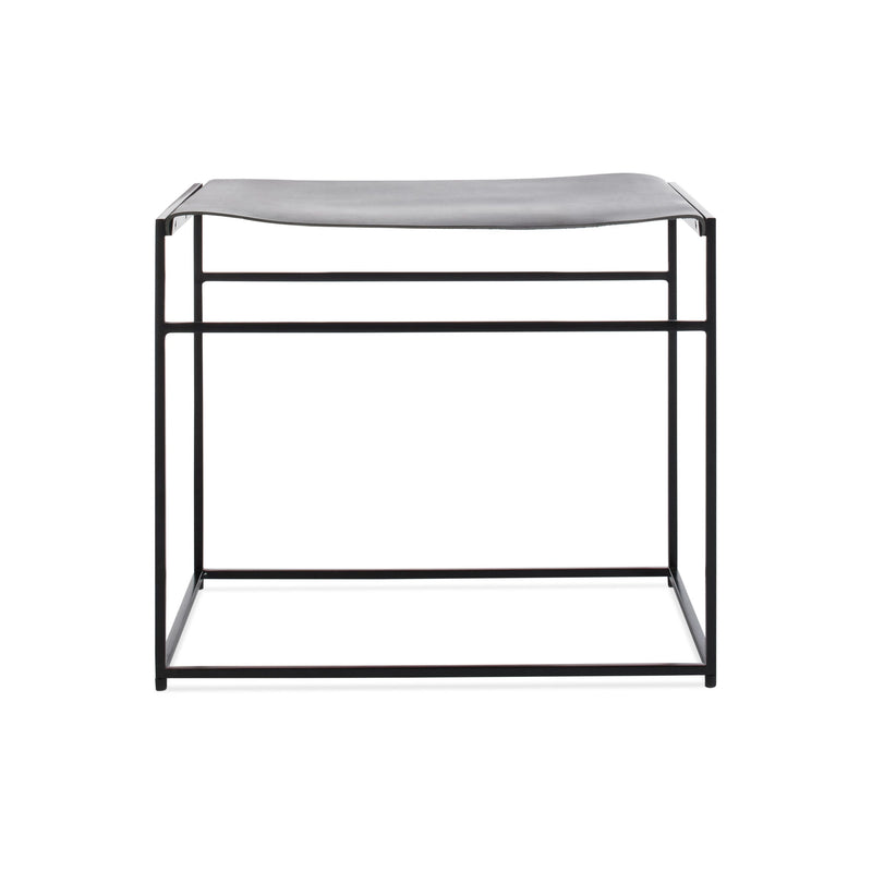 Common Leather Stool in Black / Night Leather