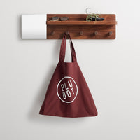 Candid Wall Shelf with Hooks in Walnut - Angle 6