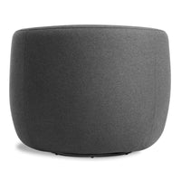 Council Swivel Lounge Chair in Gabro Grey - Angle 9
