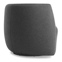 Council Swivel Lounge Chair in Gabro Grey - Angle 7
