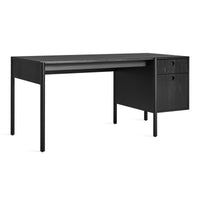Cursive Desk in Black on Ash - Angle 4