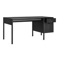 Cursive Desk in Black on Ash - Angle 5