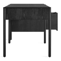 Cursive Desk in Black on Ash - Angle 6